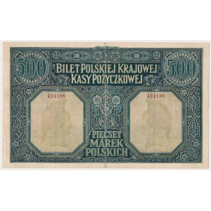 500 marek 1919 Styczeń - Dyrekcja PKKP - ŁADNE