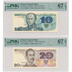10 i 20 zł 1982 - T - zestaw (2szt)