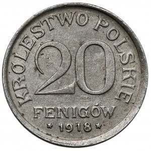 Królestwo Polskie, 20 fenigów 1918
