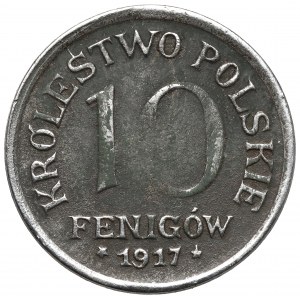 Królestwo Polskie, 10 fenigów 1917