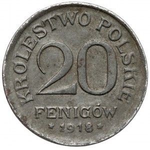 Królestwo Polskie, 20 fenigów 1918