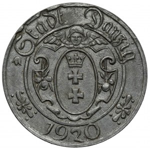 Gdańsk, 10 fenigów 1920 cynk - 56 perełek