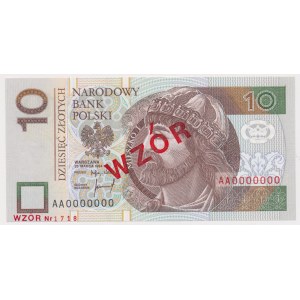 10 zł 1994 - WZÓR - AA 0000000 - Nr 1718