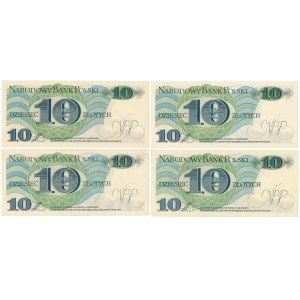 10 zł 1982 - A, B, C i E - zestaw (4szt)