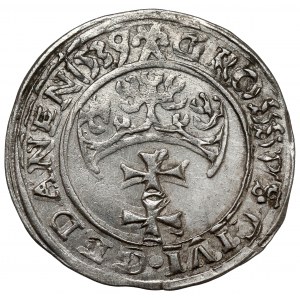 Zygmunt I Stary, Grosz Gdańsk 1539 - RZADKIE popiersie