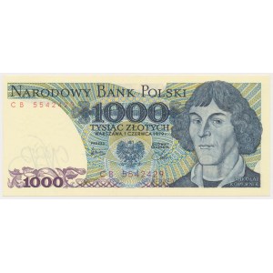 1.000 zł 1979 - CB - najrzadsza seria 1979 roku