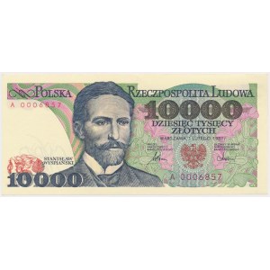 10.000 zł 1987 - A - numer 0006857