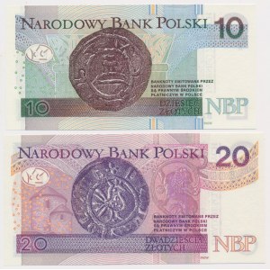 10 i 20 zł 2016 - BA - obydwa tej samej serii (2szt)