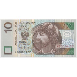 10 zł 1994 - KI - 0000172 - niski numer trzycyfrowy