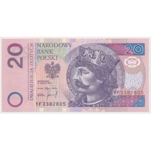 20 zł 1994 - YF - seria zastępcza