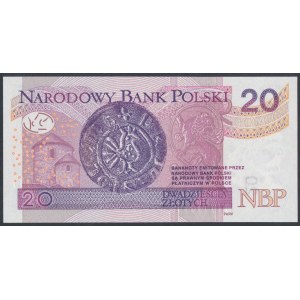 20 zł 2016 - BX - 0000486 - niski numer