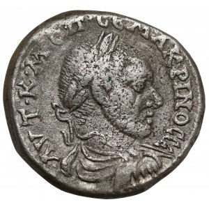 Makrynus (217-218 n.e.) Tetradrachma, Mezopotamia, Carrhae - głowa byka