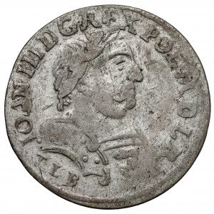 Jan III Sobieski, Szóstak Kraków 1681 - ozdobna tarcza