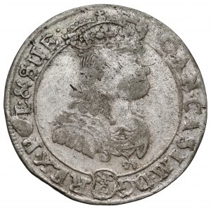 Jan II Kazimierz, Szóstak Bydgoszcz 1667 TLB - kwiatek