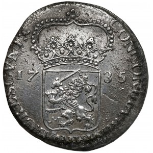 Niderlandy, Overijssel, Silver Ducat 1735 - z wraku
