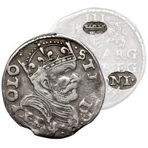 Stefan Batory, Trojak Poznań 1586 - ukoronowana tarcza