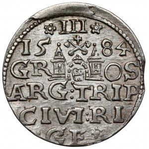 Stefan Batory, Trojak Ryga 1584 - bardzo rzadki