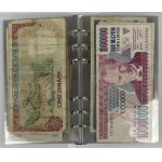 Świat, Monety i Banknoty, Zestaw MIX - w klaserze