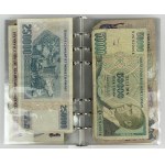 Świat, Monety i Banknoty, Zestaw MIX - w klaserze