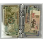 Świat, Monety i Banknoty, Zestaw MIX - w klaserze