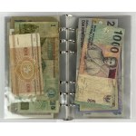 Świat, Monety i Banknoty, Zestaw MIX - w klaserze
