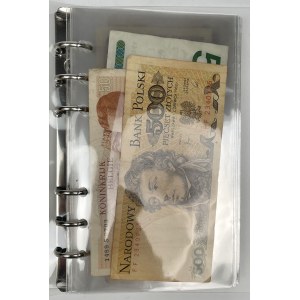 Świat, Monety i Banknoty, Zestaw MIX - w klaserze