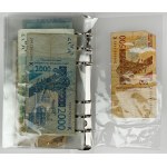 Świat, Monety i Banknoty, Zestaw MIX - w klaserze