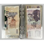 Świat, Monety i Banknoty, Zestaw MIX - w klaserze