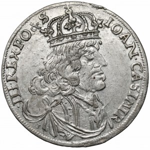 Jan II Kazimierz, Ort Kraków 1655 IT - kwiat
