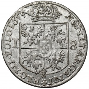 Jan II Kazimierz, Ort Kraków 1655 IT - kwiat