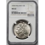 Piłsudski 10 złotych 1939