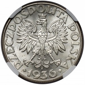 Żaglowiec 2 złote 1936