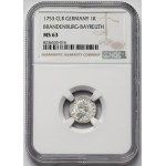 Brandenburg-Bayreuth, Friedrich III, Krajcar 1753 CLR