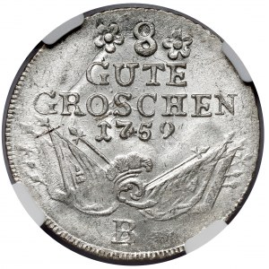 Śląsk, Fryderyk II Wielki, 8 dobrych groszy 1759-B, Wrocław