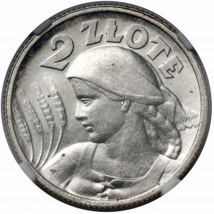 Kobieta i kłosy 2 złote 1924 Paryż