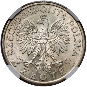 Głowa Kobiety 2 złote 1934