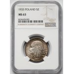 Głowa Kobiety 5 złotych 1933