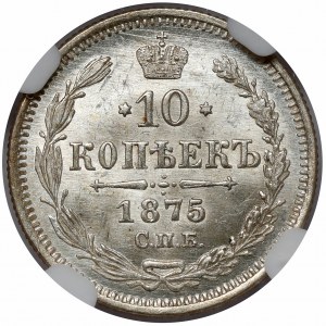 Rosja, Aleksander II, 10 kopiejek 1875, Petersburg