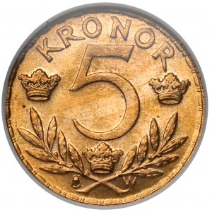 Szwecja, Gustaw V, 5 kronor 1920