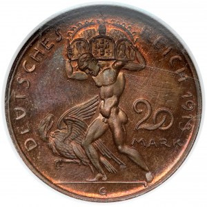 Prusy, PRÓBA 20 marek 1913-G - LUSTRZANA