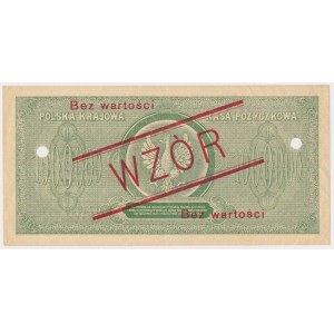 1.000.000 marek 1923 - WZÓR - K 012345 / 678900
