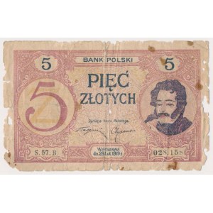 5 złotych 1919 - FAŁSZERSTWO z epoki S.57.B