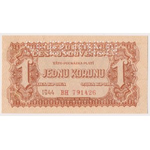 Czechosłowacja, 1 Koruna 1944 - SPECIMEN