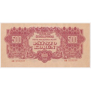 Czechosłowacja, 500 Korun 1944 - SPECIMEN