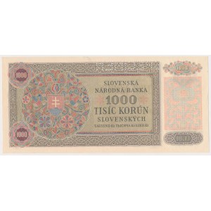 Słowacja, 1.000 Korun 1940 - SPECIMEN