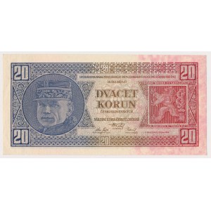 Czechosłowacja, 20 Korun 1926 - SPECIMEN