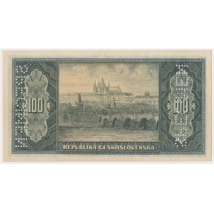 Czechosłowacja, 100 Korun (1945) - SPECIMEN