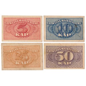 Łotwa, 1-50 Kapeikas (1920) - zestaw (4szt)