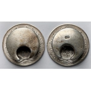 Wolne Miasto Kraków, Spinki do mankietów z monety 1 złoty 1835 - zestaw (2szt)