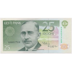 Estonia, 25 Krooni 1991